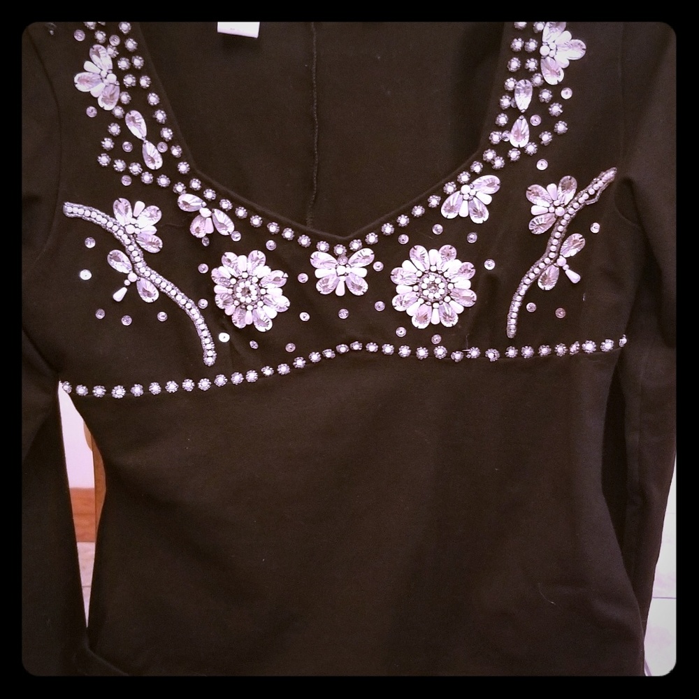 Lew Magram beaded blouse.